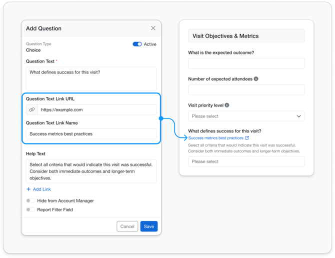 Add Links to Request Form
