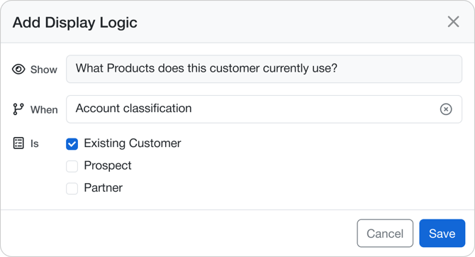 Conditional Field Logic