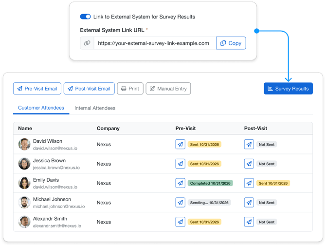 Link to External Survey DB